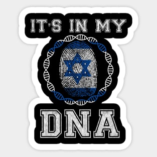 Israel  It's In My DNA - Gift for Isreali From Israel Sticker